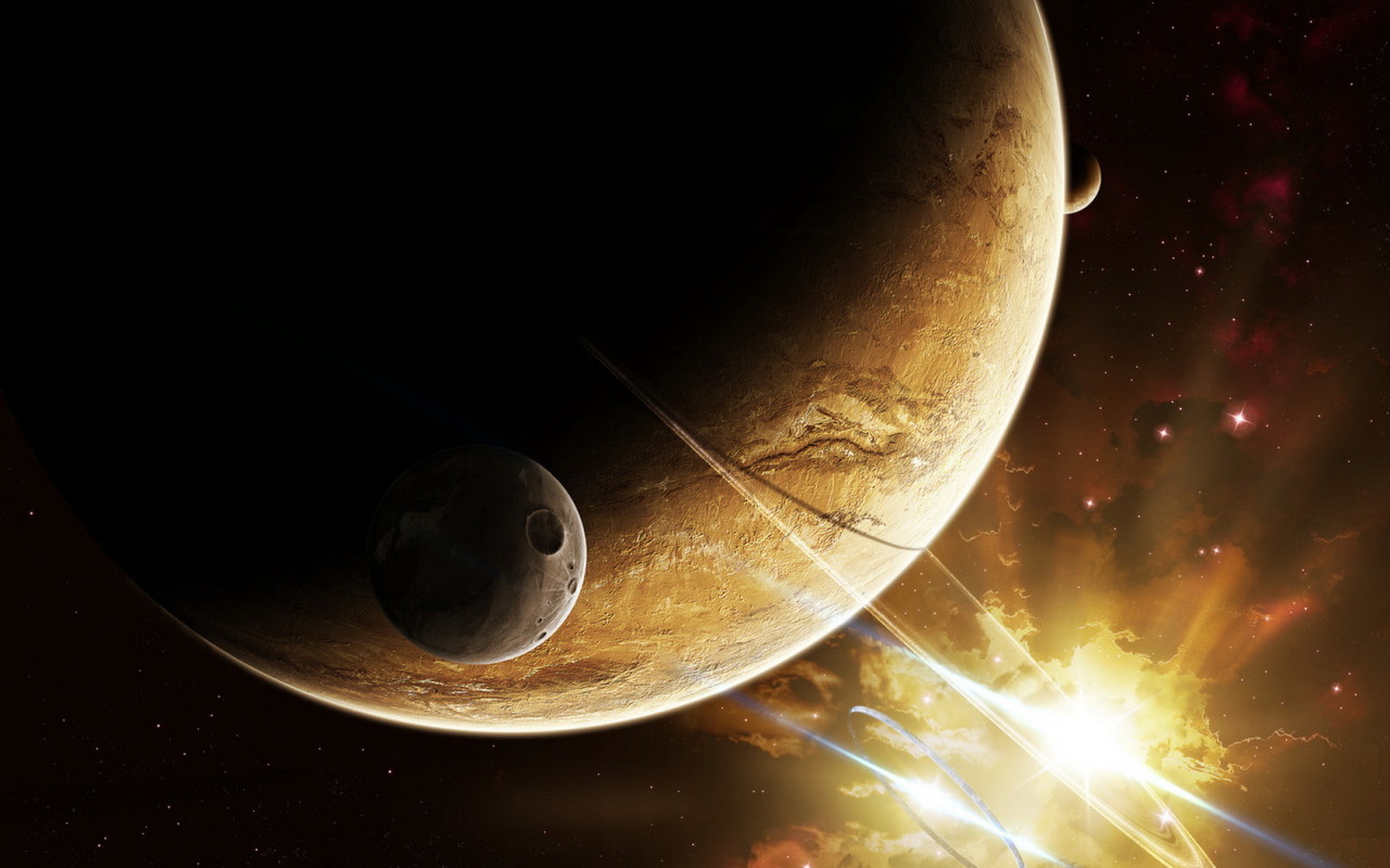 Планета и спутник