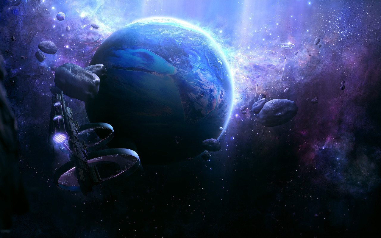 Корабли около планеты