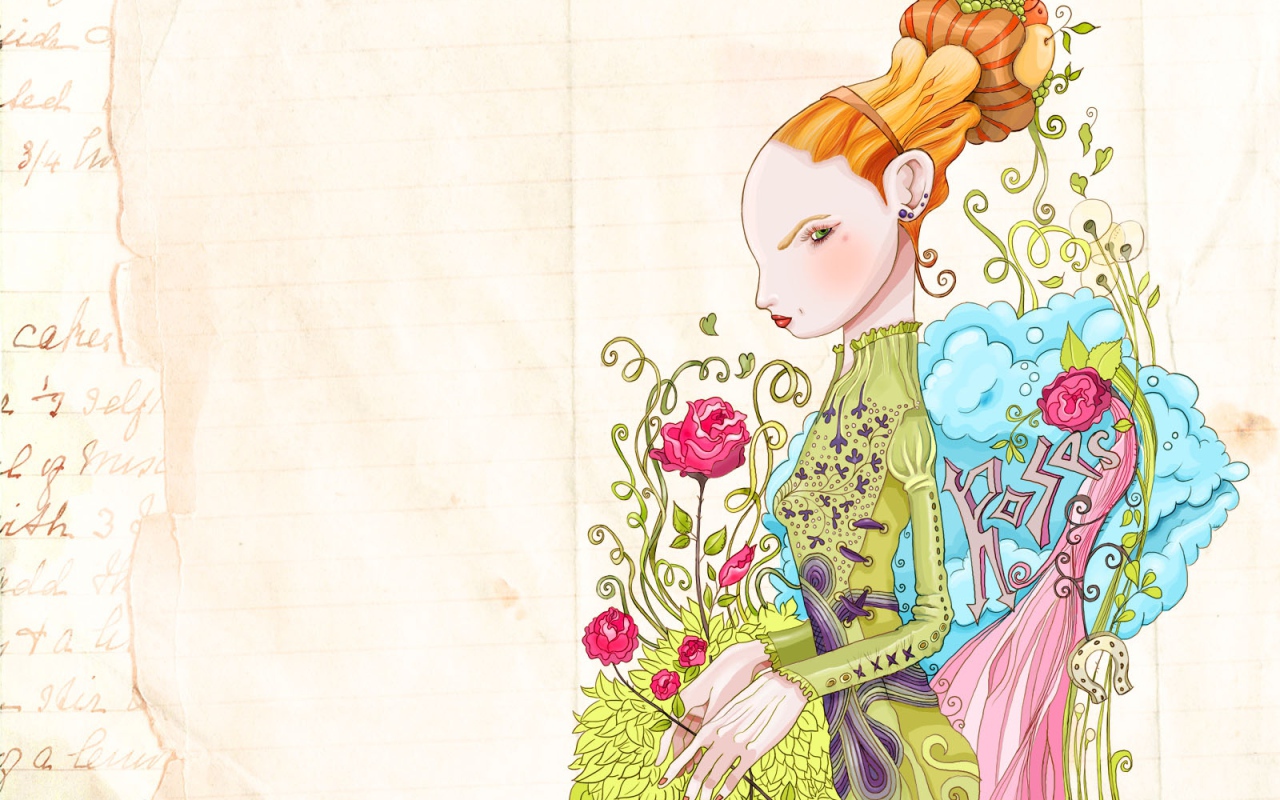 Дама с розами