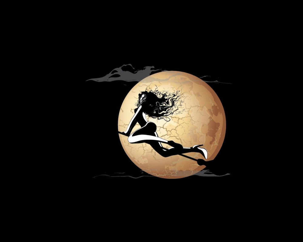 Ведьма на метле