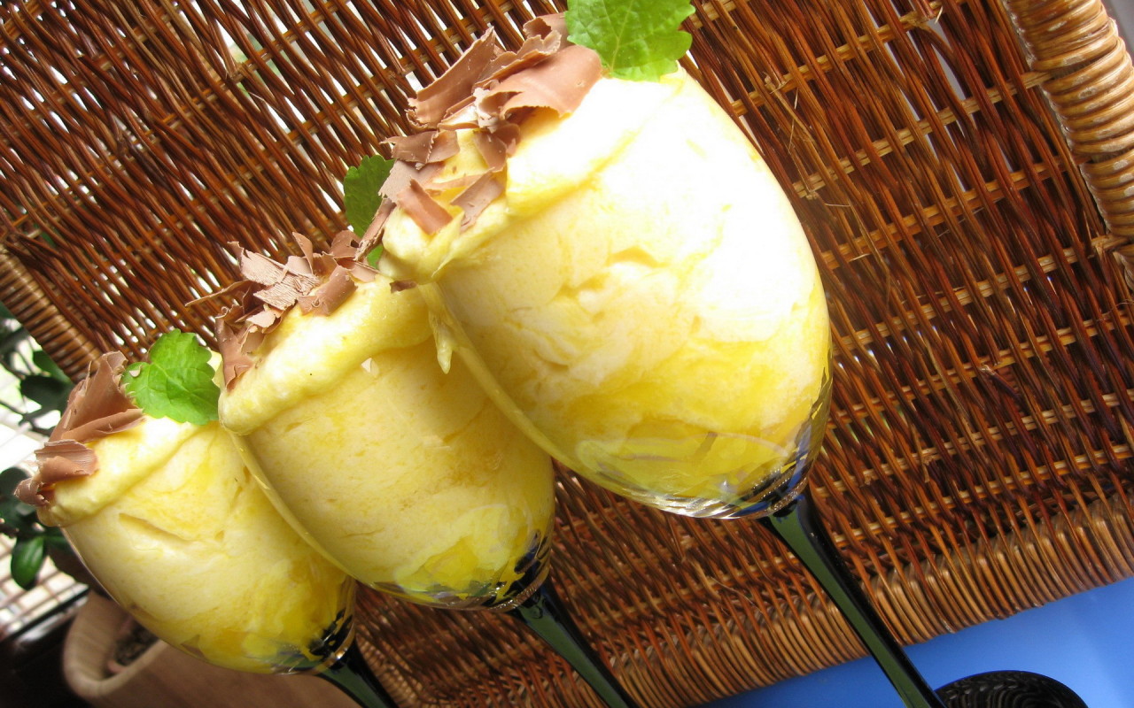 Мороженое с шоколадом