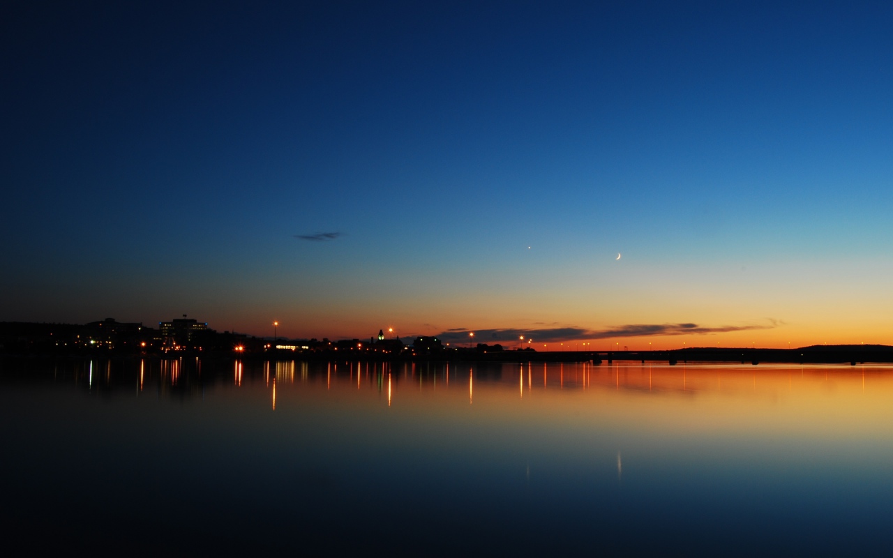 Ночь над озером