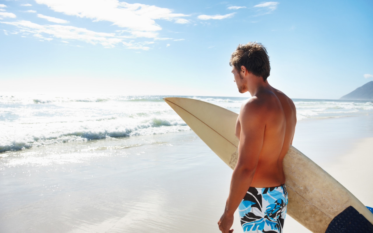 Парень с доской