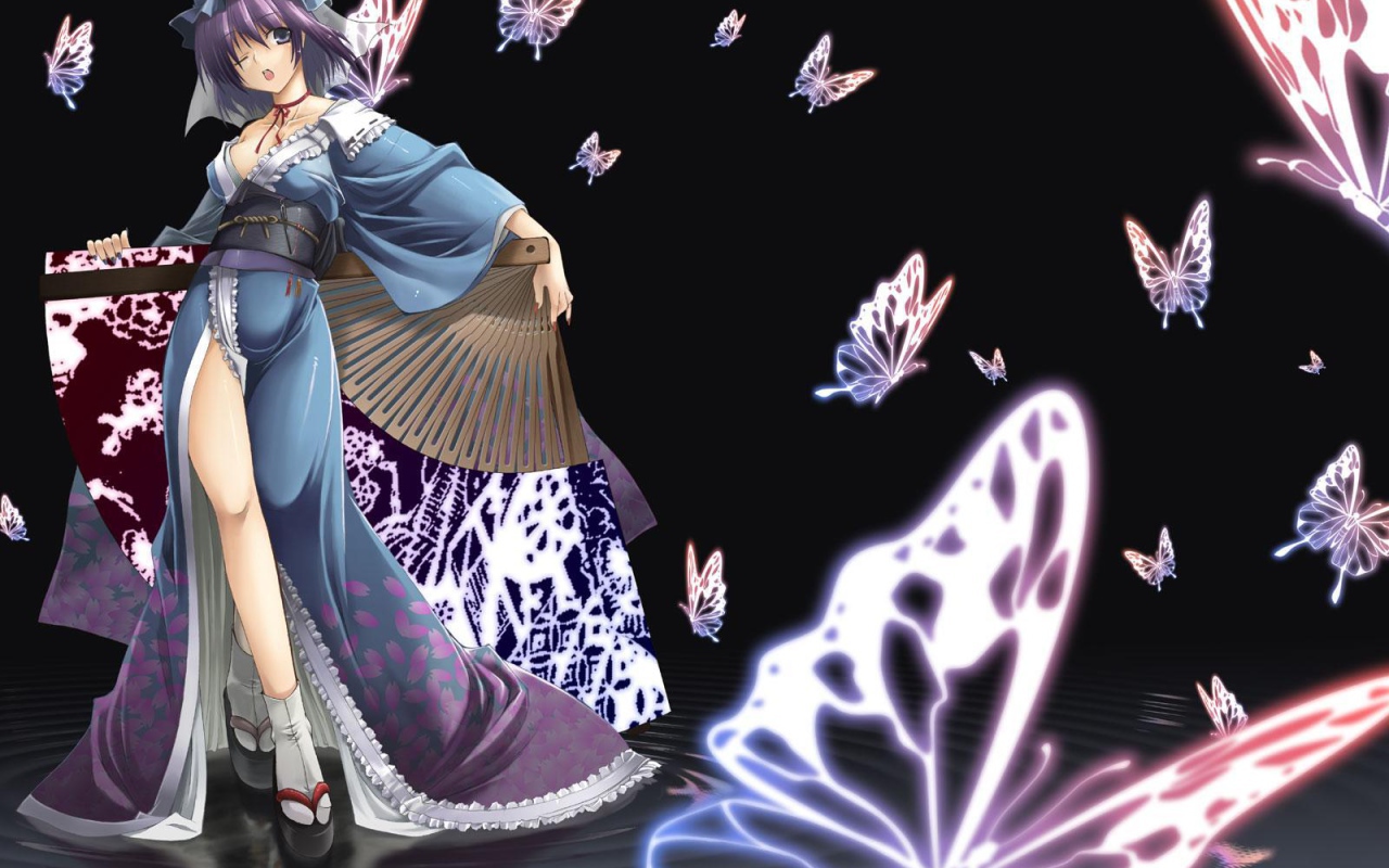 Девушка в японской одежде