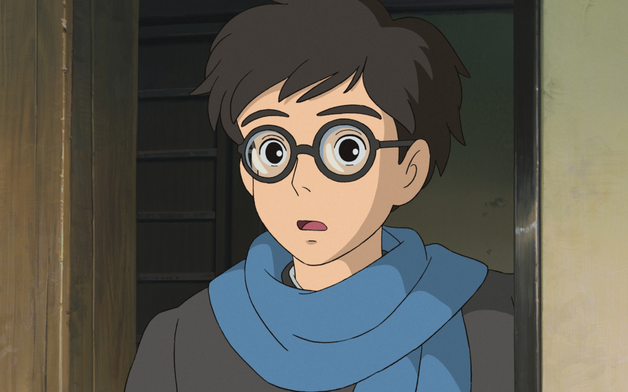 Kaze tachinu Миядзаки, мальчик в очках