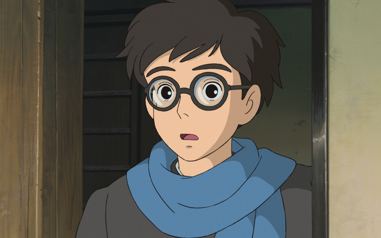 Kaze tachinu Миядзаки, мальчик в очках