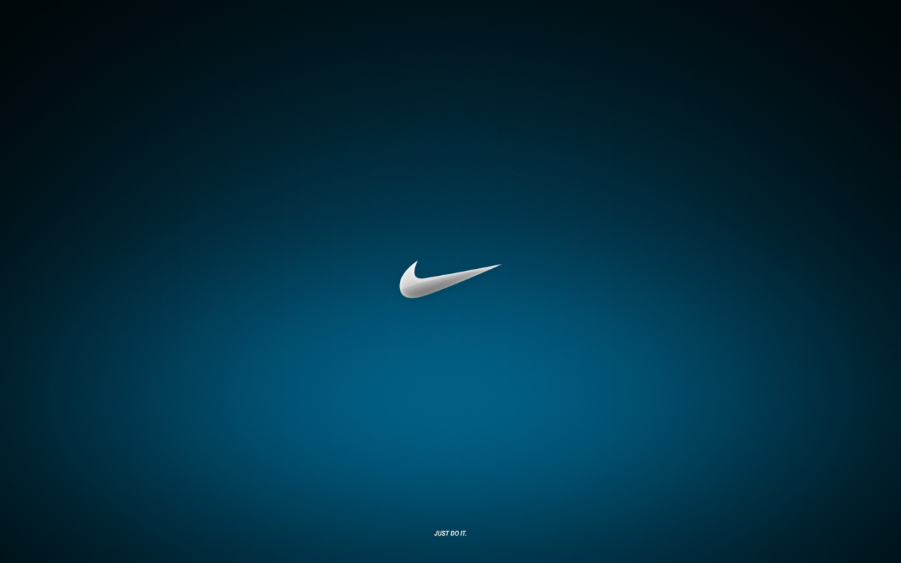Blue Nike logo