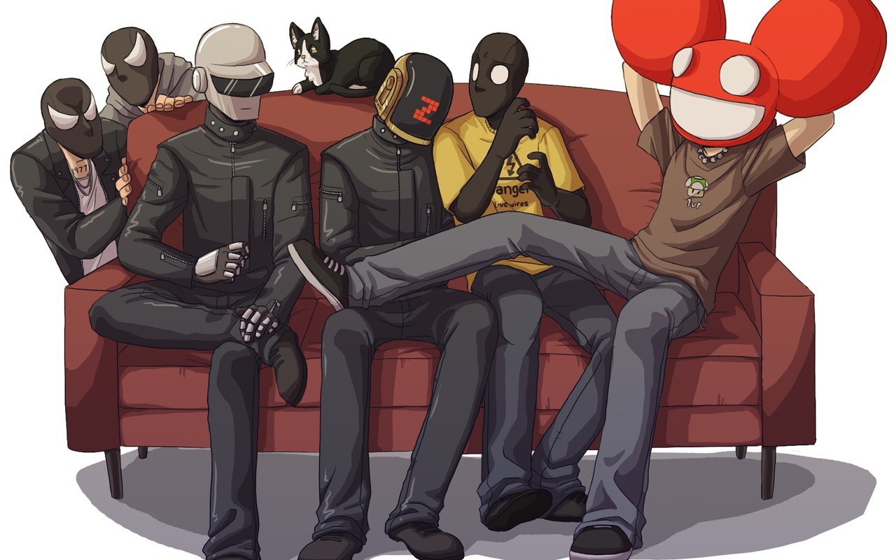 Daft Punk Deadmau5 The Bloody Beetroots danger wallpaper