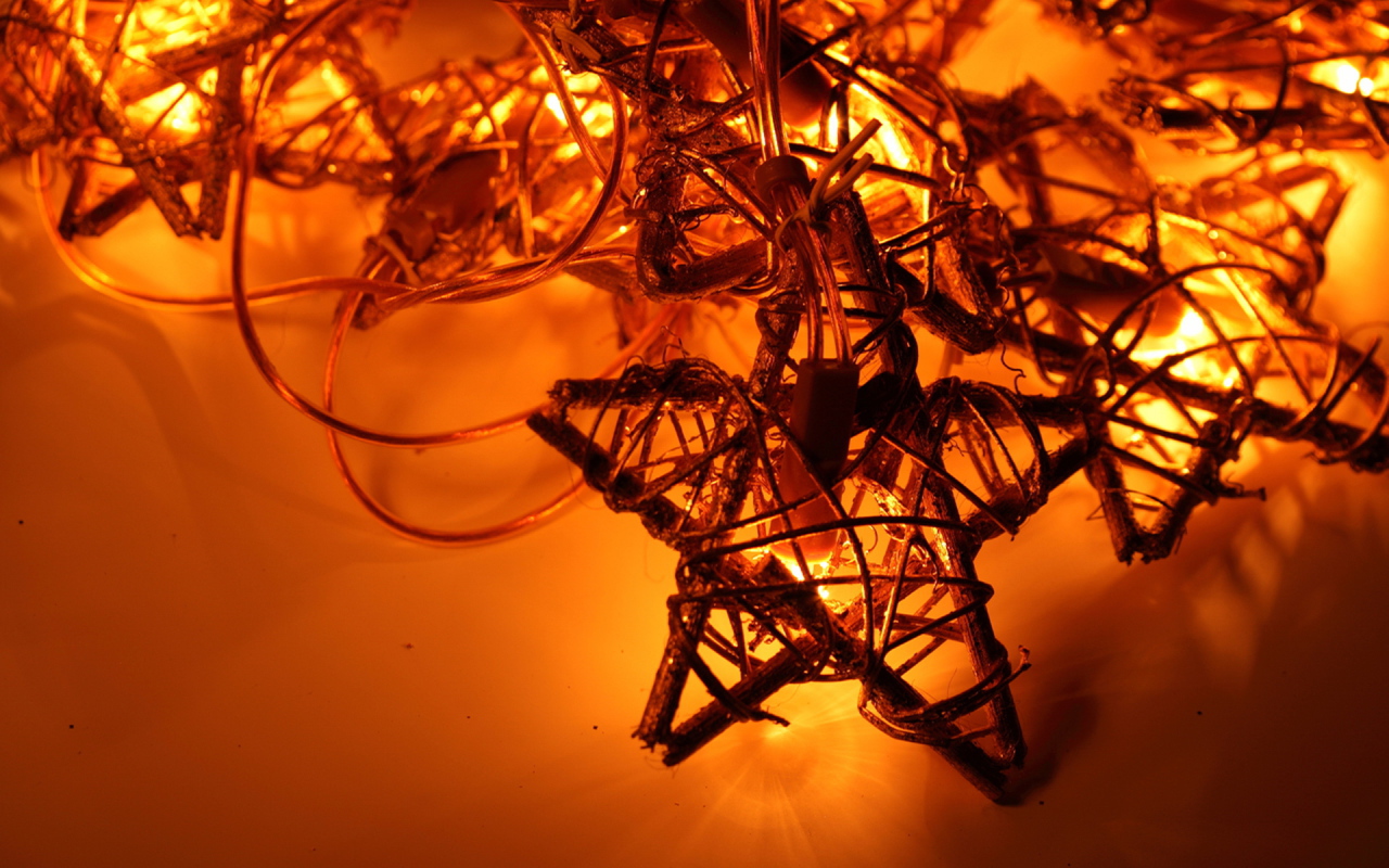 Рождественская красивая гирлянда