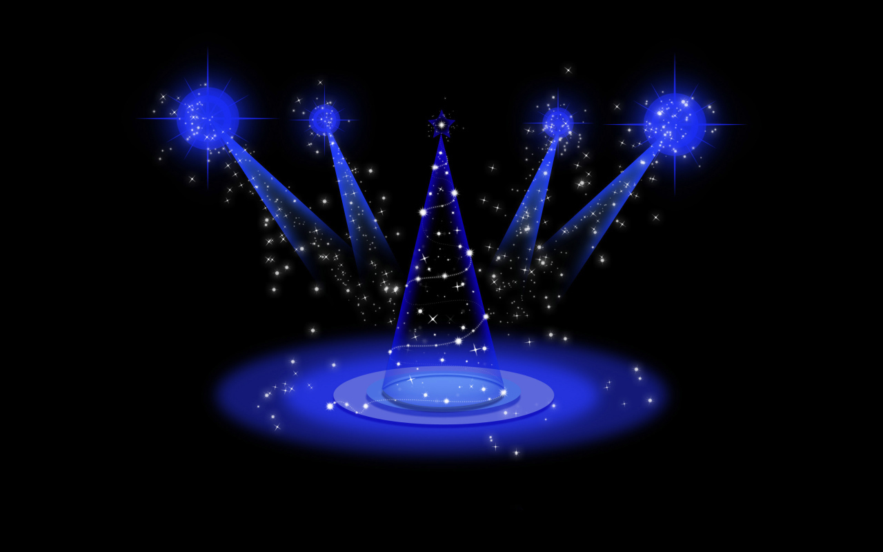 Футуристическая ёлка на рождество