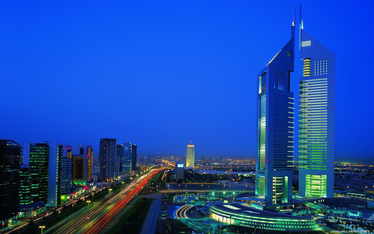 Синие здания