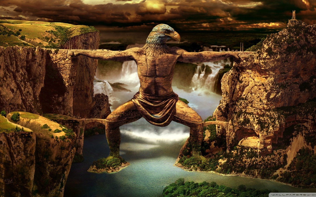 Мост в виде статуи