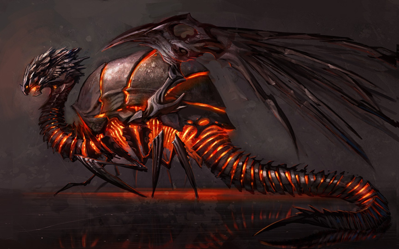 Дракон с панцирем