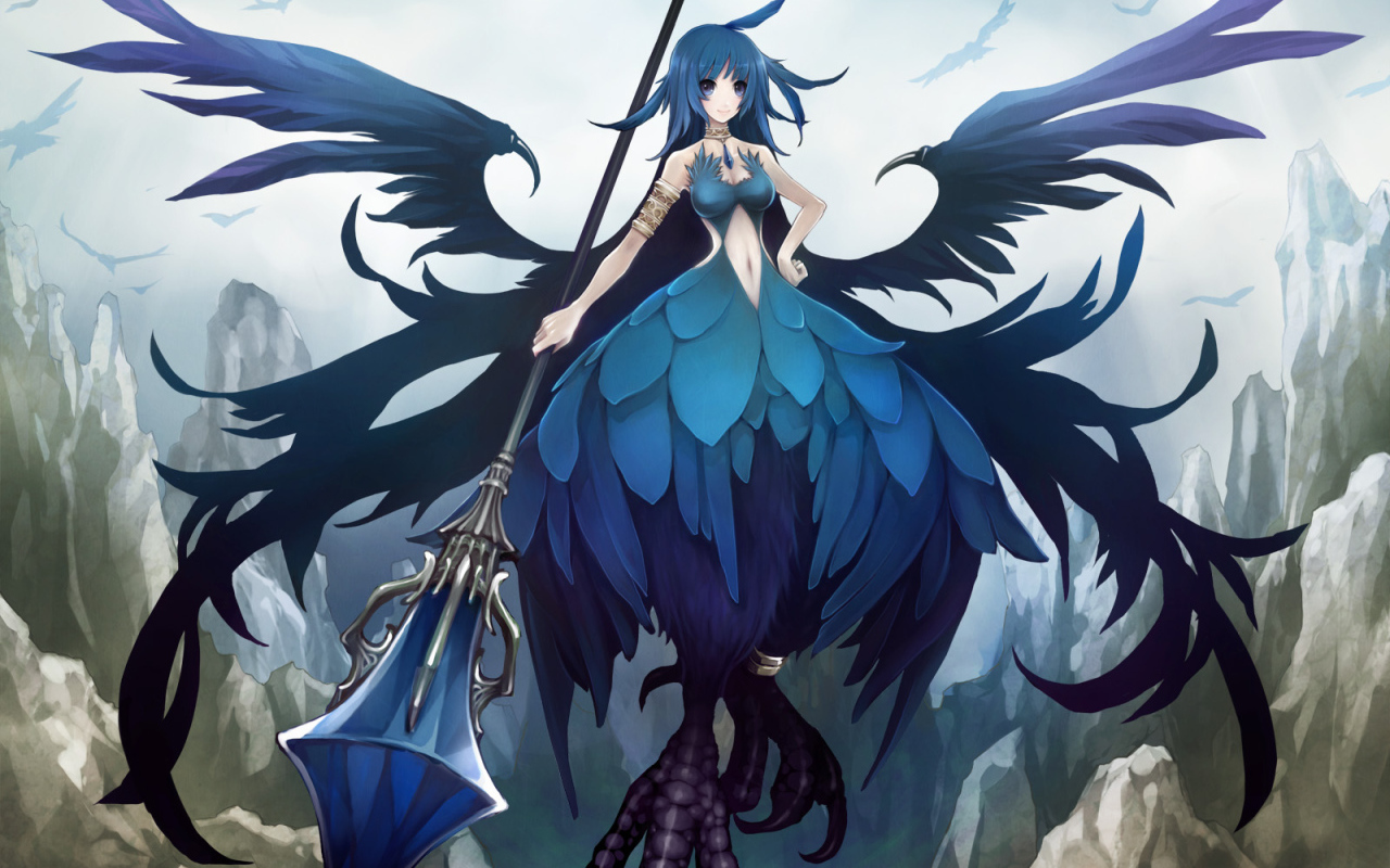 Человек синяя птица