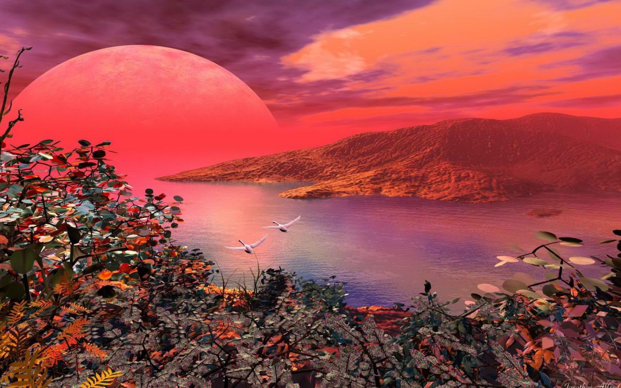 Красная планета на горизонте