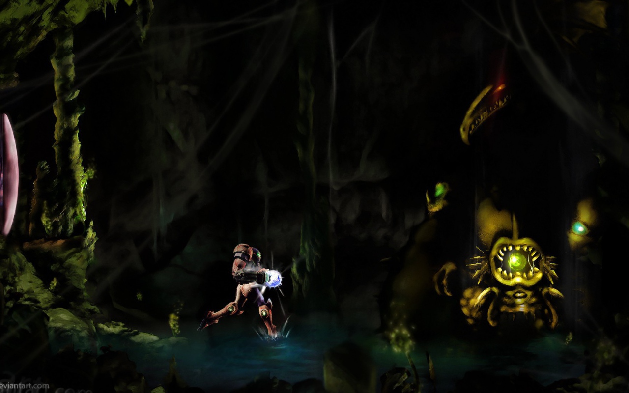 Робот бежит с фонарем