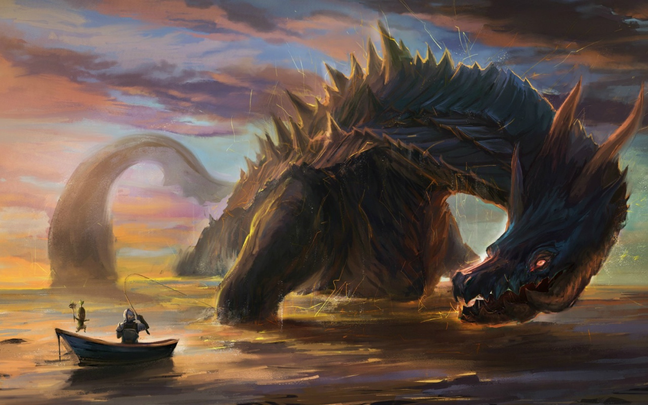 Поймал дракона