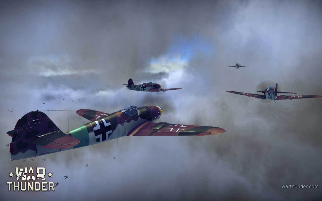 Немецкий истребитель из игры War Thunder