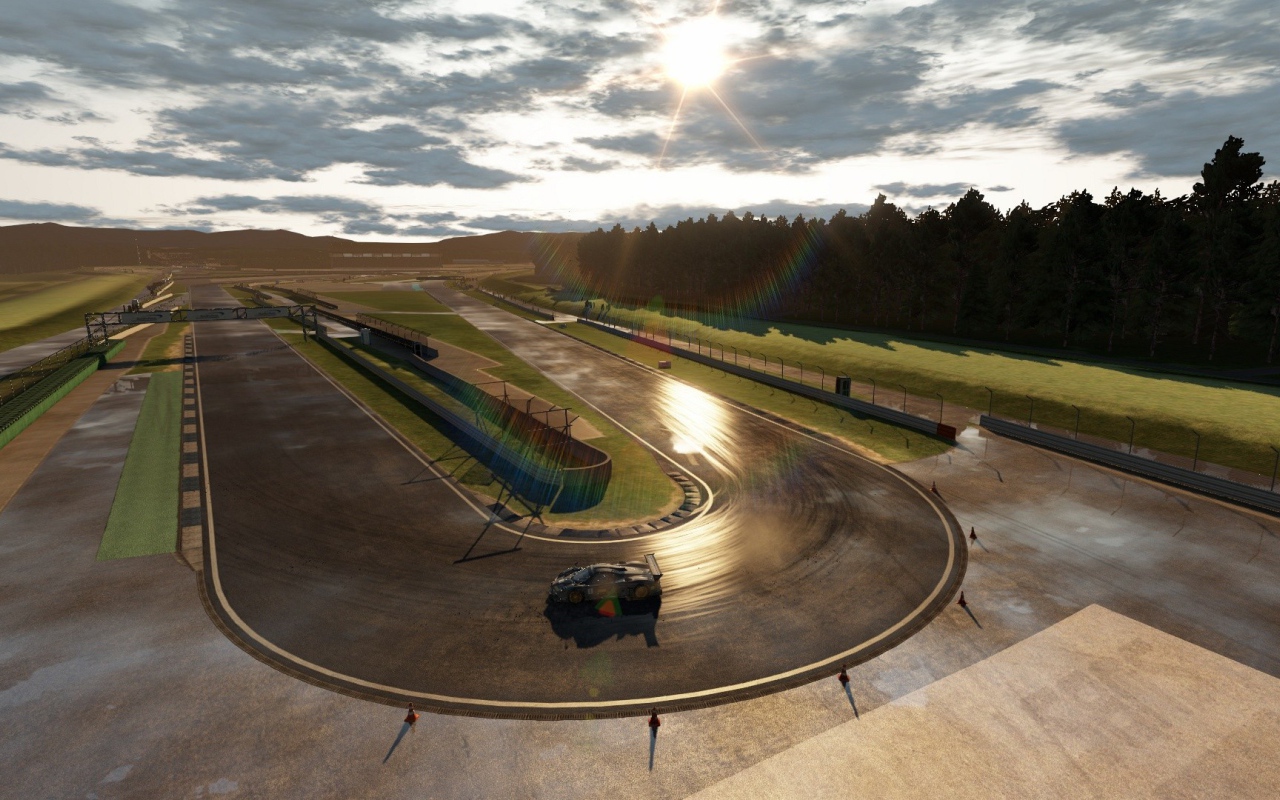 Гоночный трек из видео игры