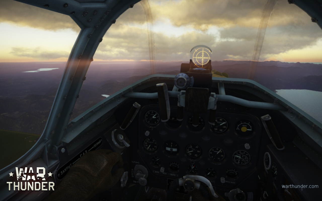 War Thunder вид из кабины пилота