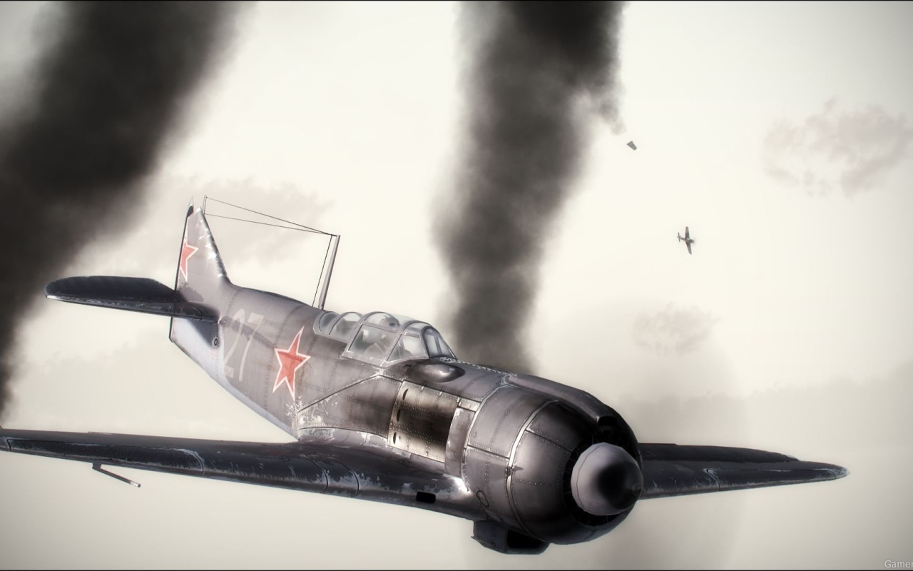 War Thunder самолет поврежден