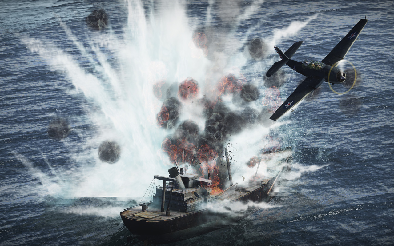 War Thunder корабль принял удар