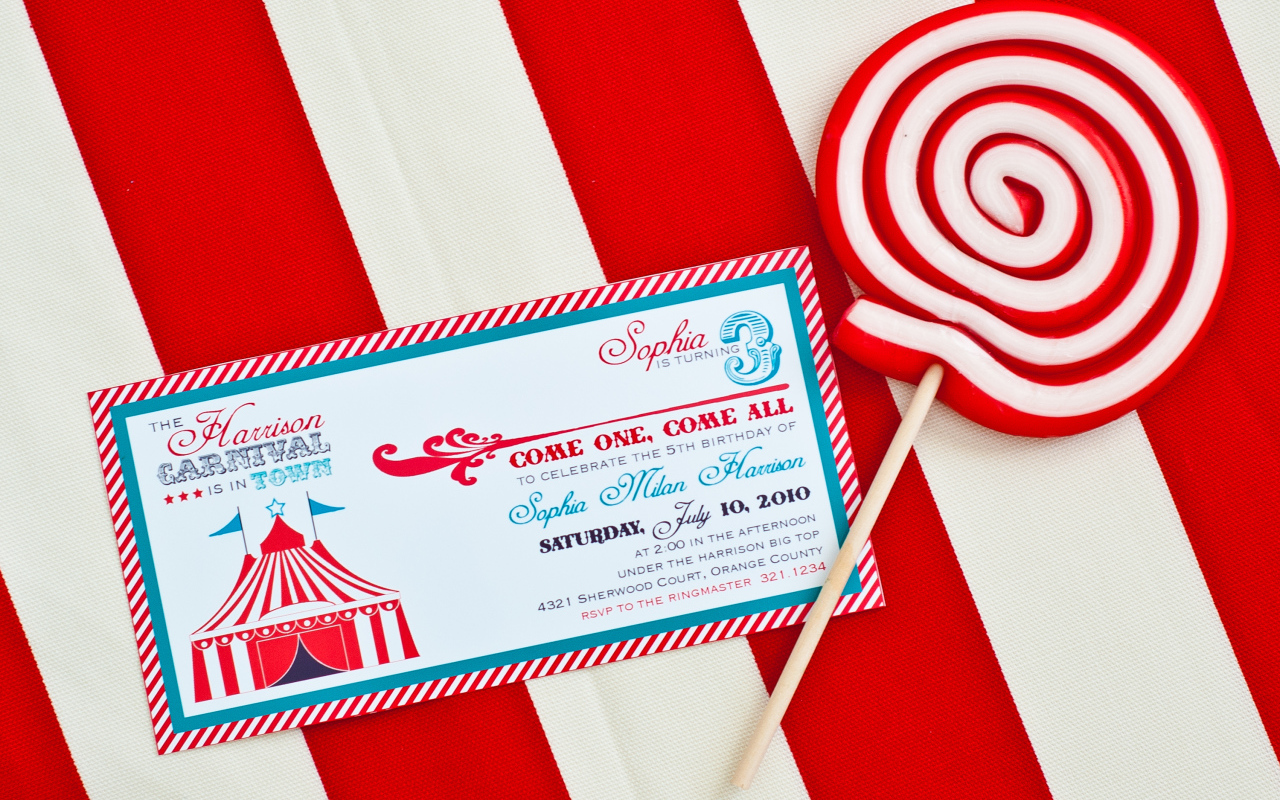 Пригласительное на день рождения