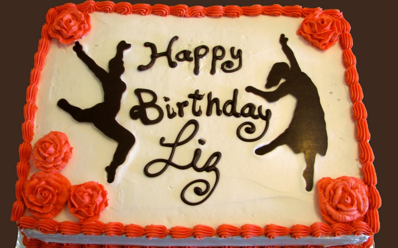  Оранжевый торт на день рождения