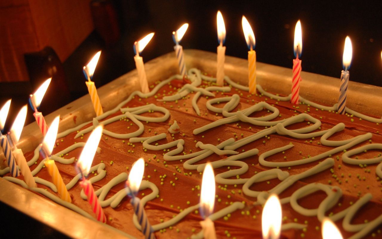 Вкусный пирог на день рождения