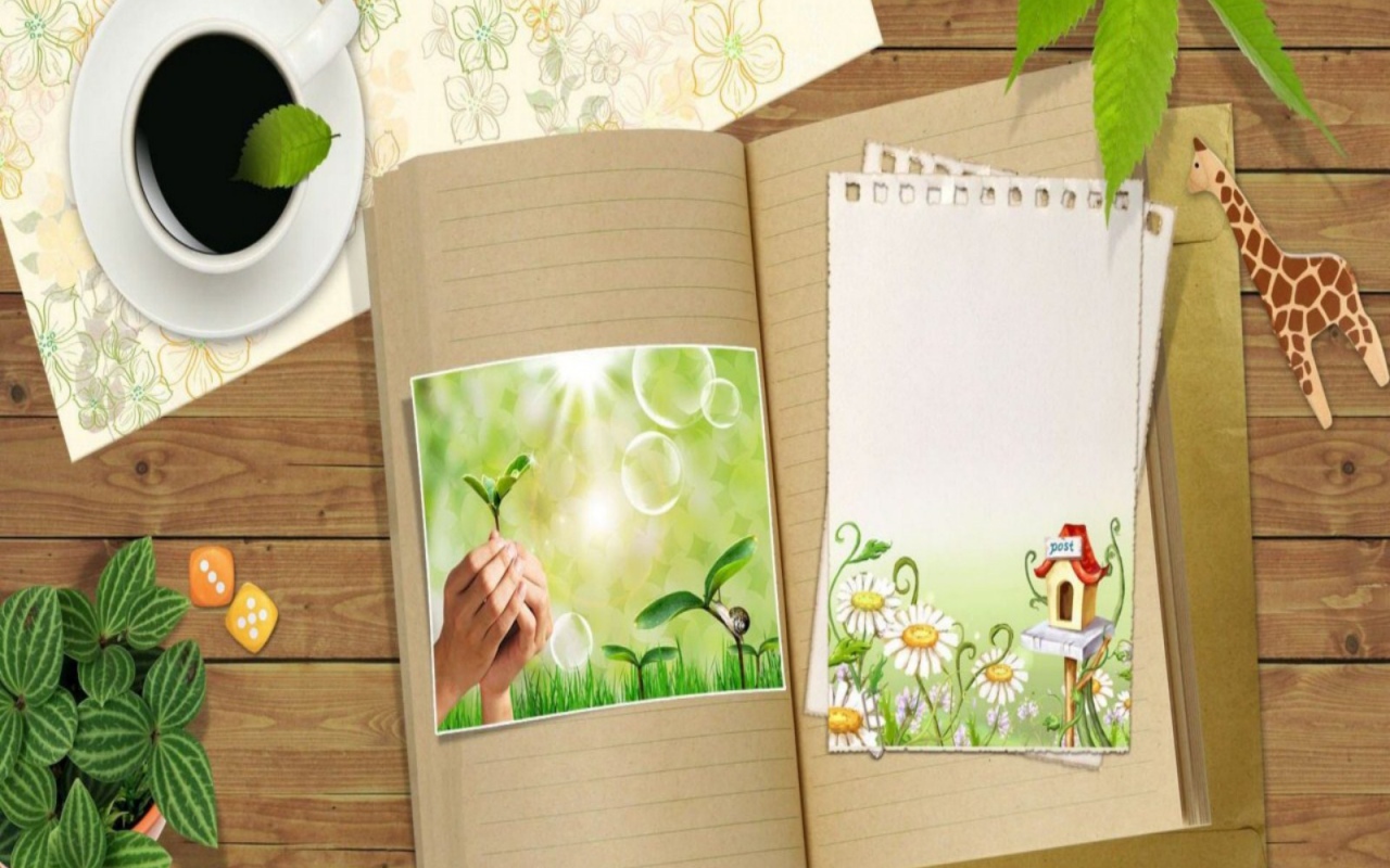 Вегетарианская открытка на день рождения