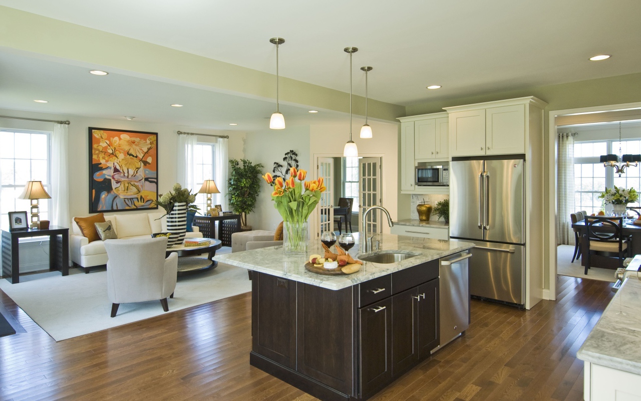 Скромный дизайн кухни