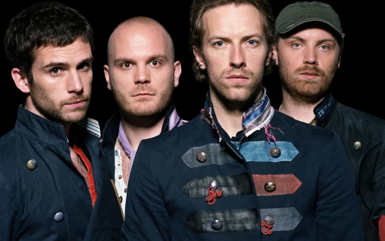 Coldplay группа крупным планом