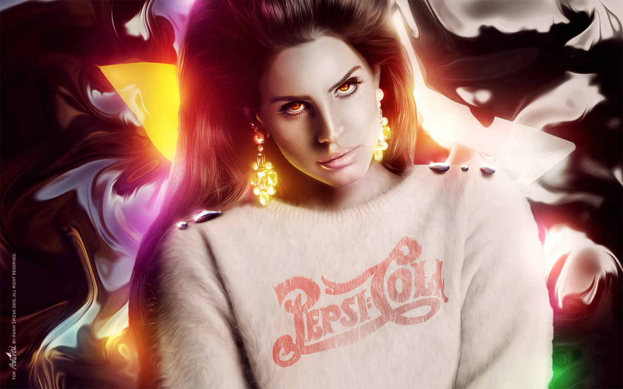 Lana Del Rey в свитере Pepsi Cola