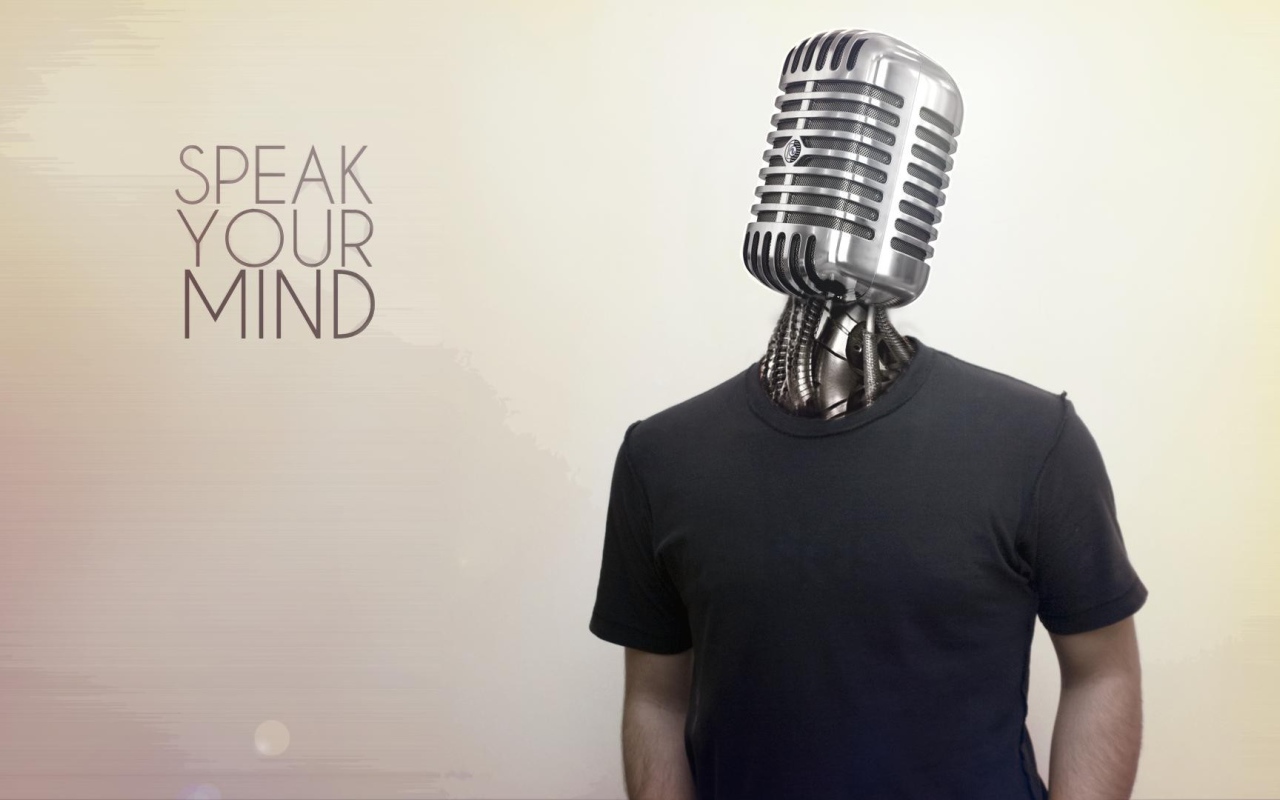 Микрофон вместо головы