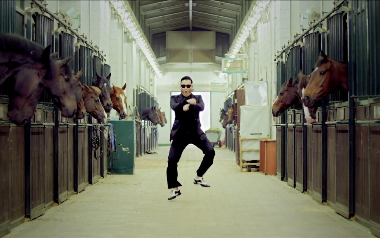 PSY в своем клипе Гангам Стайл