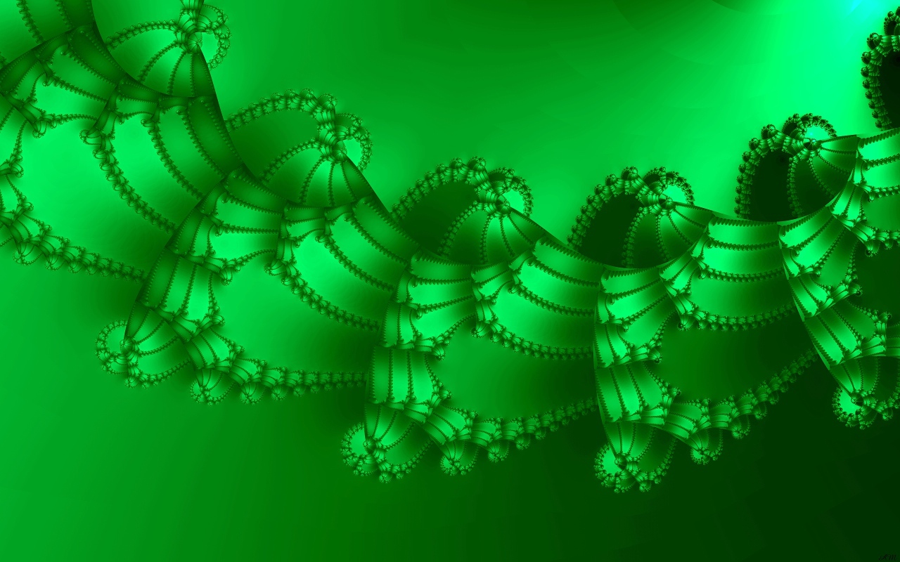 Гирлянда зеленая