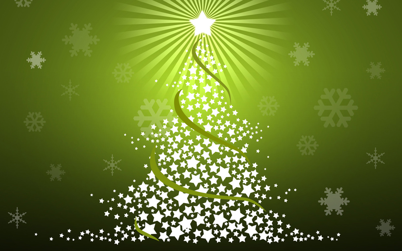 Зеленая Новогодняя елка 2014