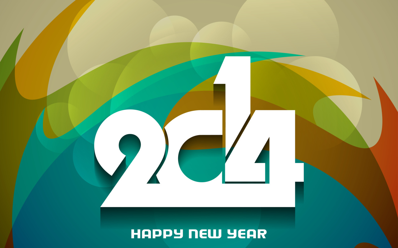 Счастливого нового 2014 года, абстрактная картинка