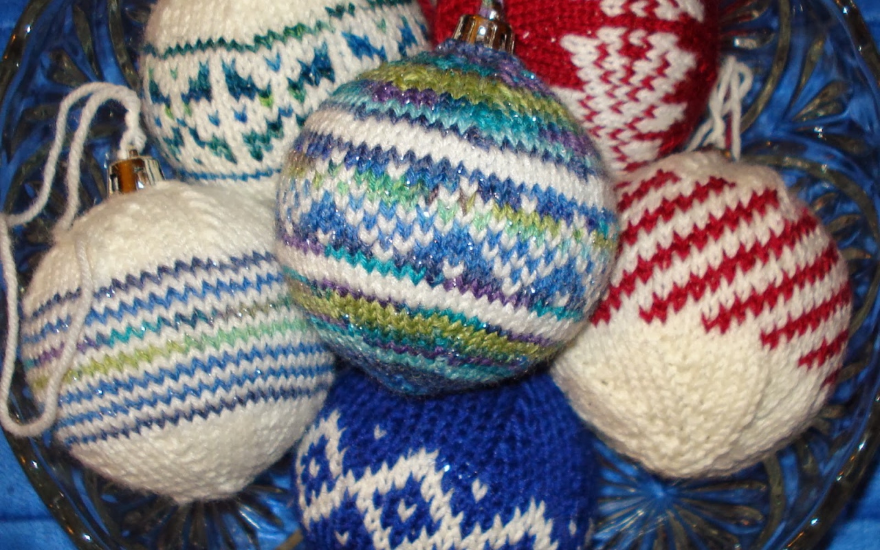 Bязаные елочные игрушки