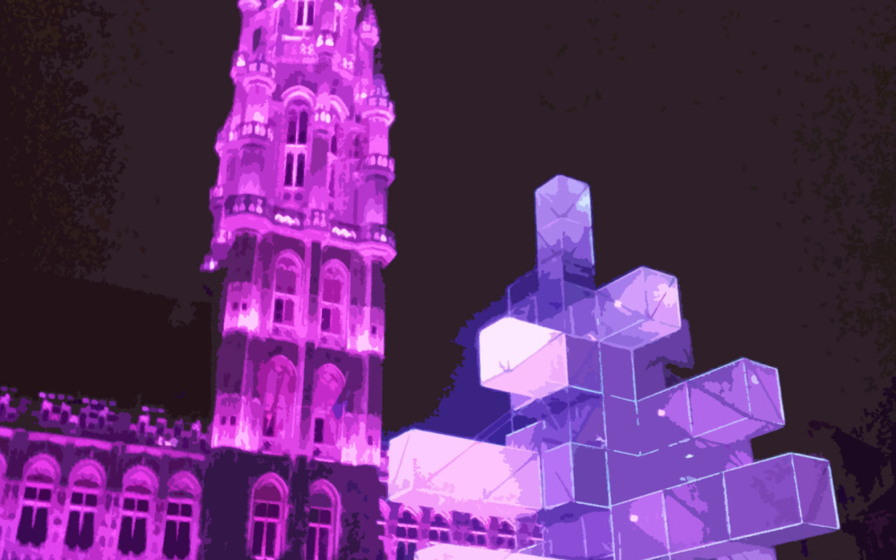 Новогодняя елка из кубиков