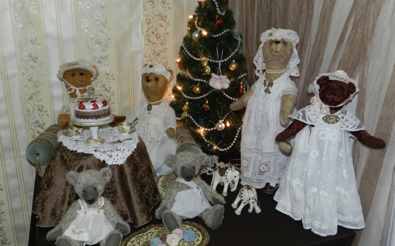 Bатные елочные игрушки