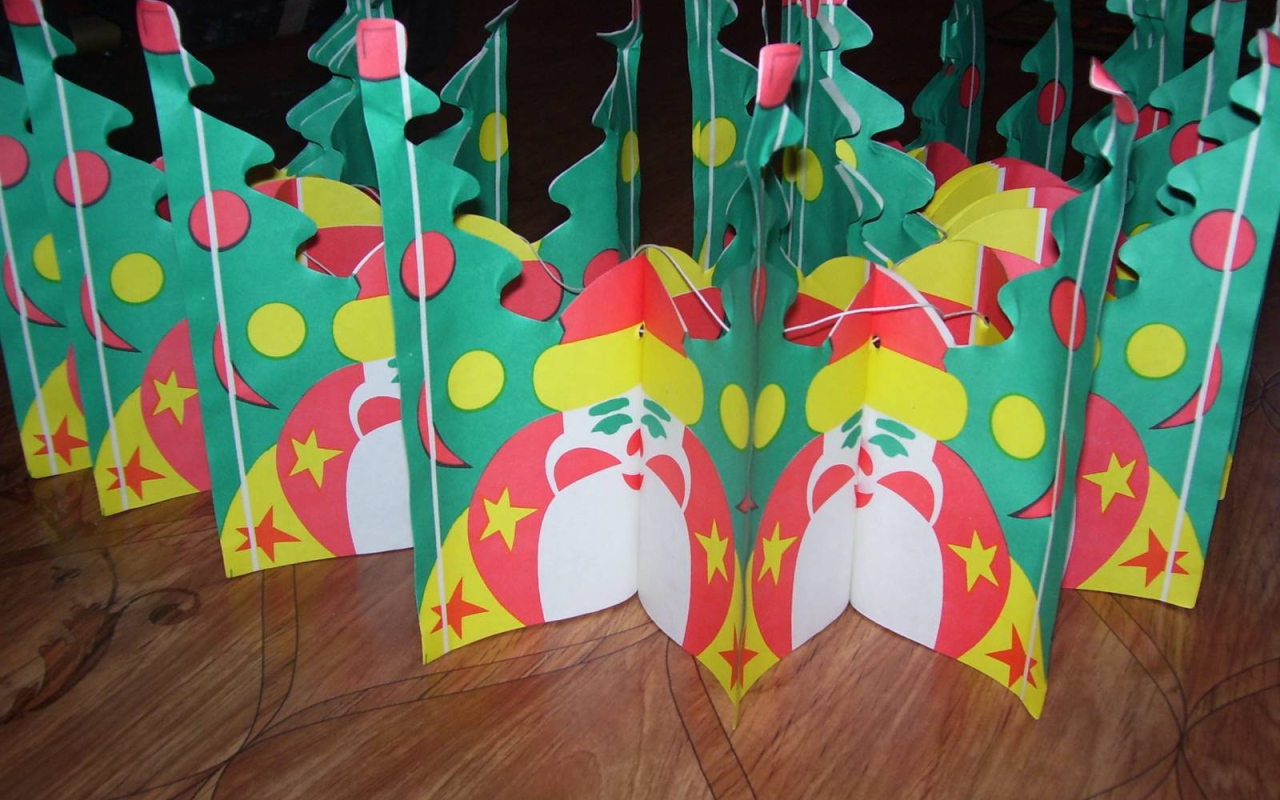 Дед мороз гирлянда