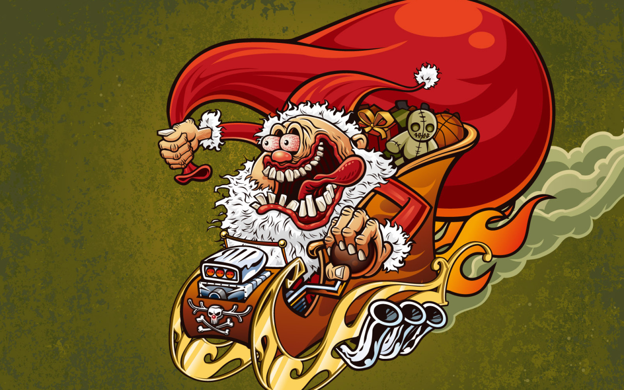 Cмешной дед мороз