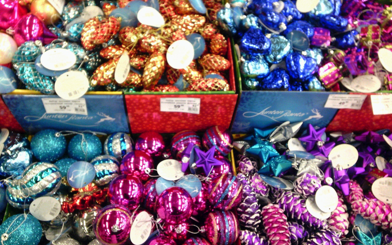 Hабор елочных игрушек