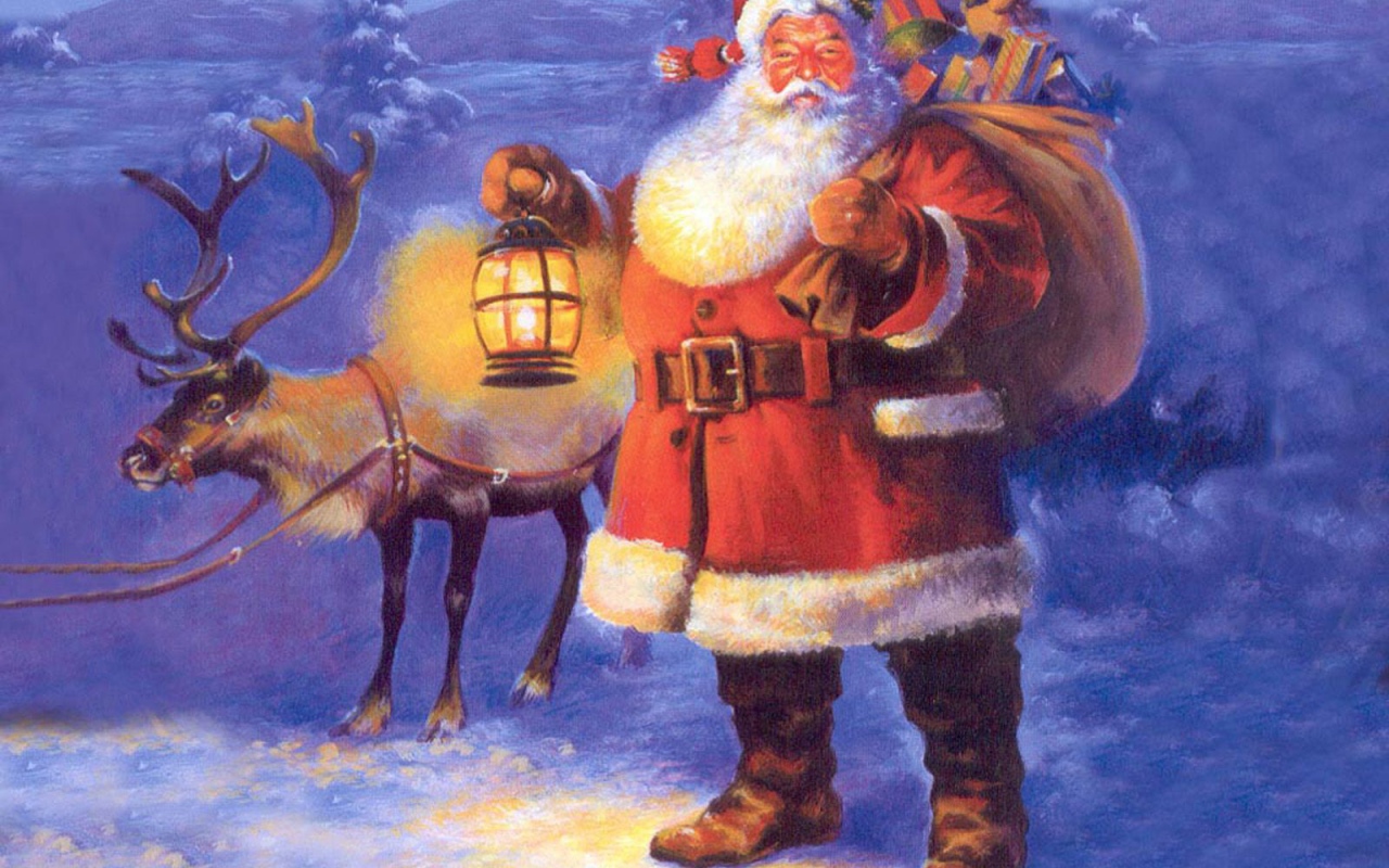 Bолк и дед мороз