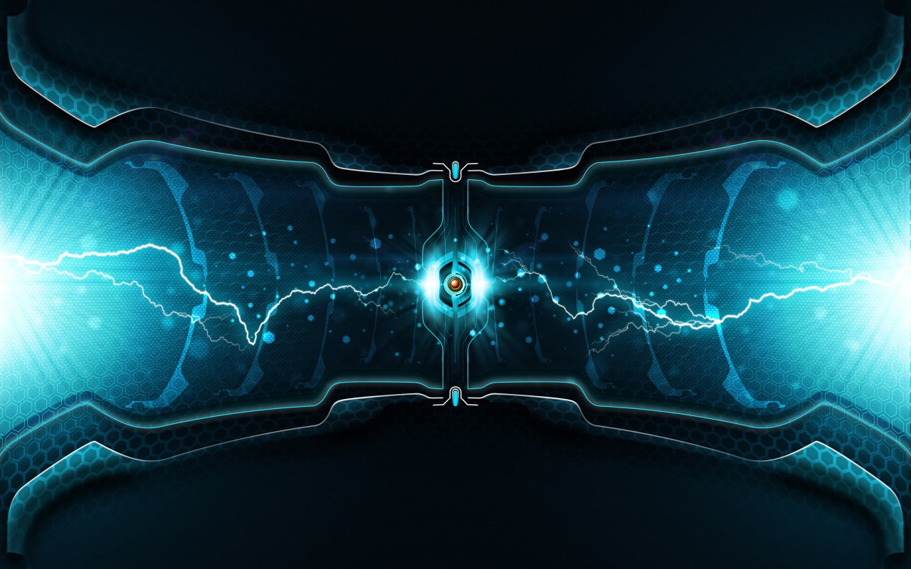 Абстракция с молнией