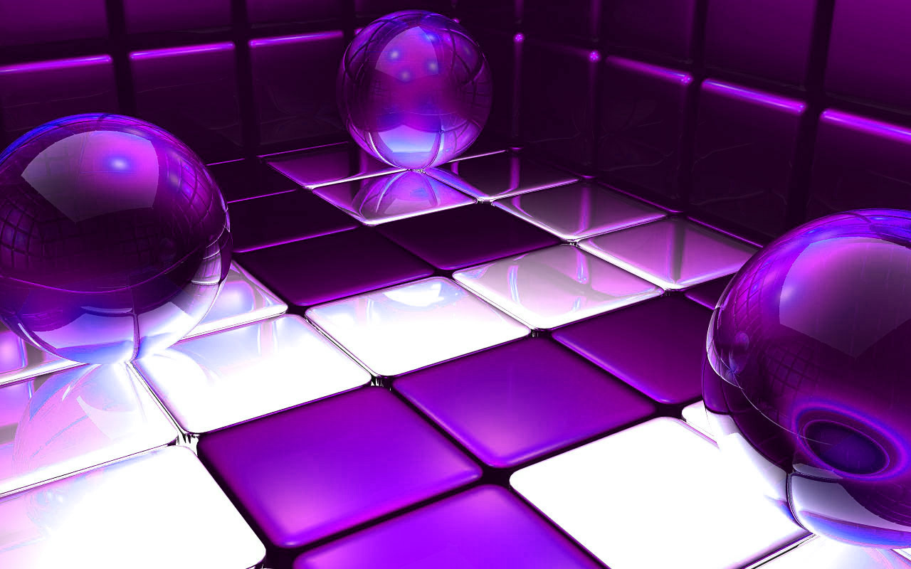 Фиолетовые шары