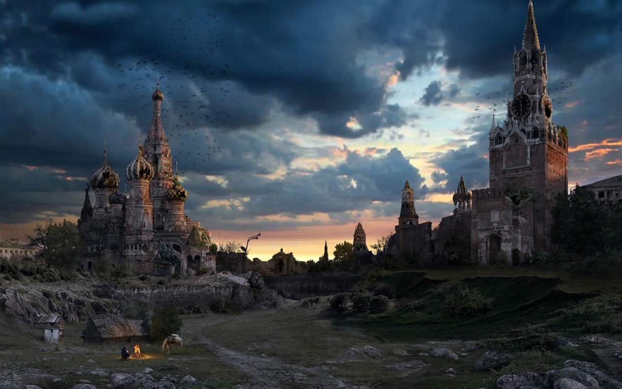  Апокалиптический закат в Москве