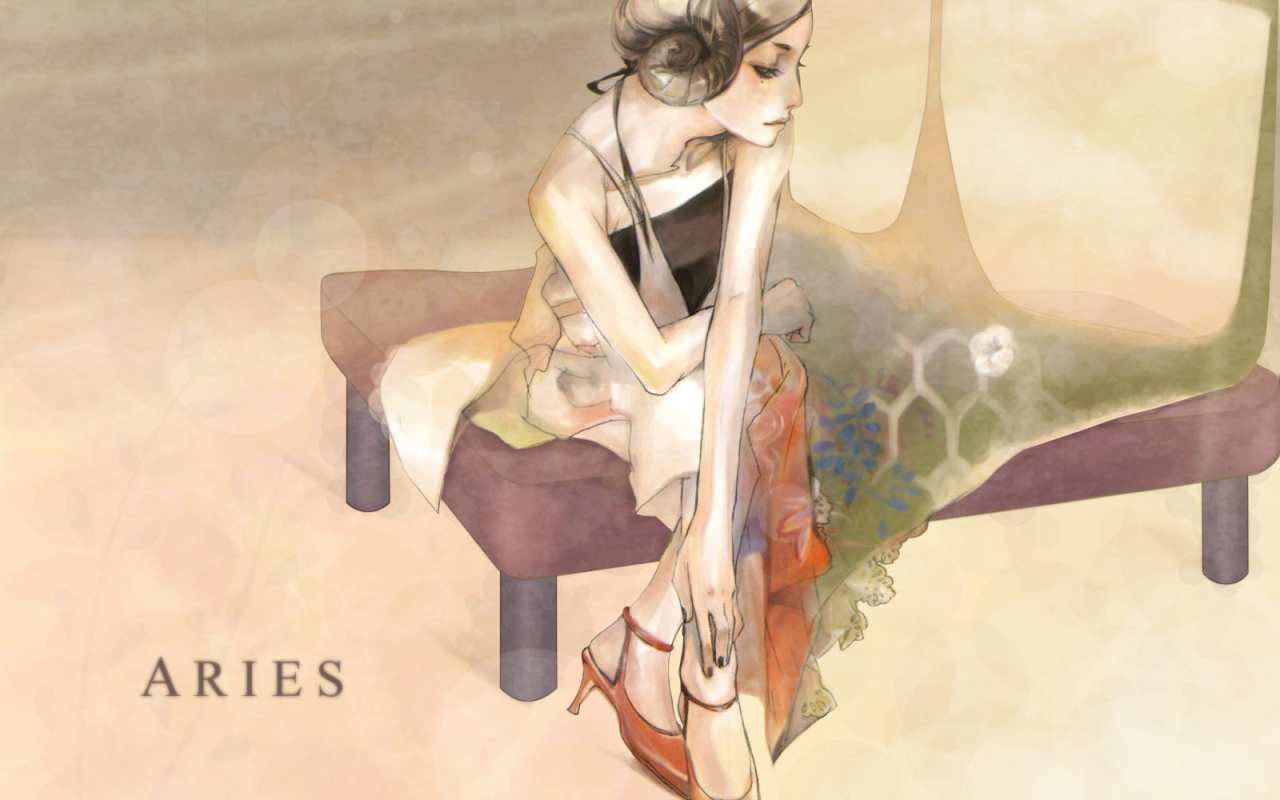 Овен в образе девушки
