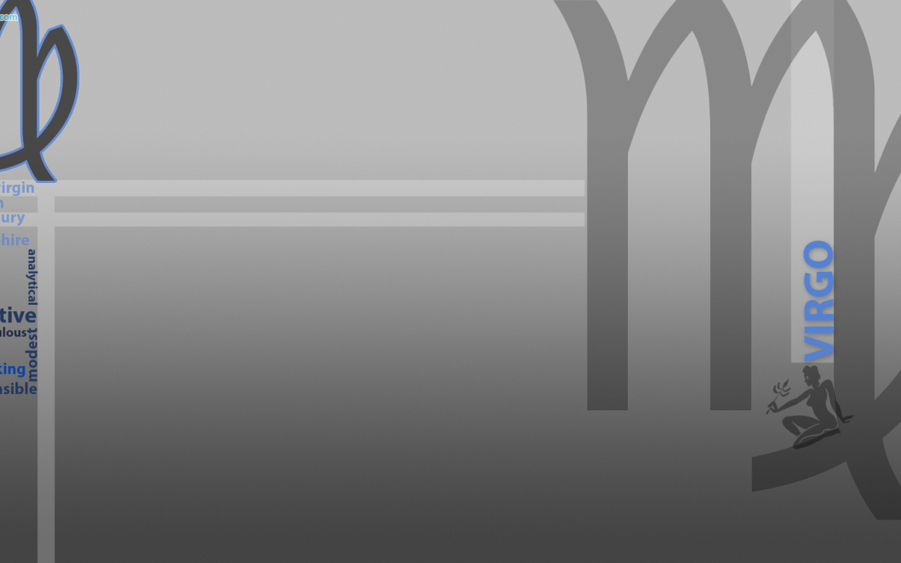 Знак зодиака дева, серый фон